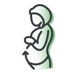 Ikon gravid dame